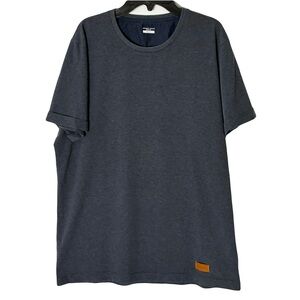 Nwot Arturo Calle Cotton Blend Horizontal Pinstripe Short Sleeve Tshirt Mens L